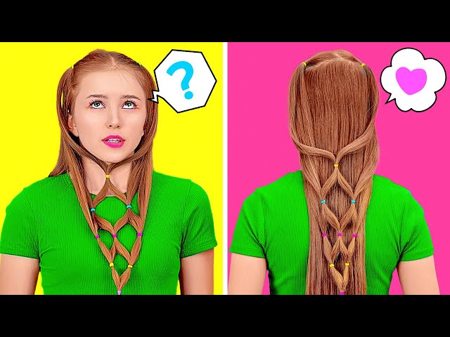 COOL HAIR HACKS TO LOOK GORGEOUS IN ANY SITUATION || Hair Hacks And Tips Every Girls Should Know