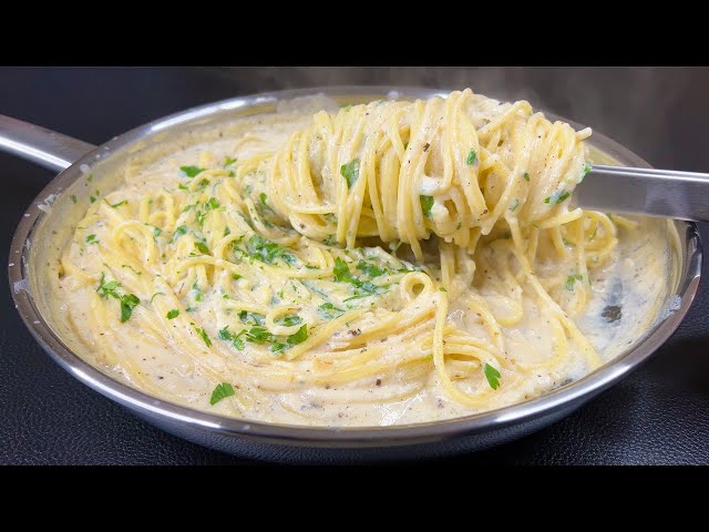 10 minute miracle: The perfect creamy pasta! Best recipe for quick and delicious cooking! 🕒🍝