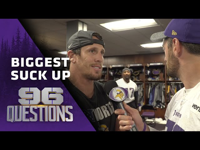 96 Questions: Who is the Biggest Suck Up to Coach Zimmer? | Minnesota Vikings