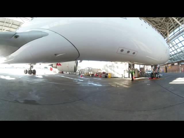 Qantas Pre-Flight Safety Inspection | Airbus A330 | 360° Experience