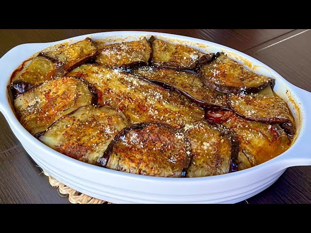 Tasty and easy. This is a great dinner. Aubergine.