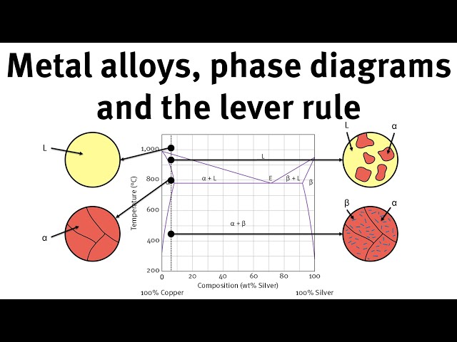 How to use phase diagrams and the lever rule to understand metal alloys