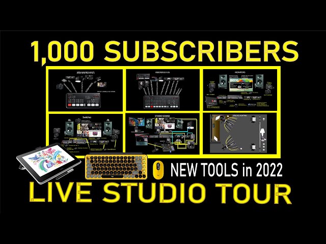1,000 Subscriber Live Studio Tour