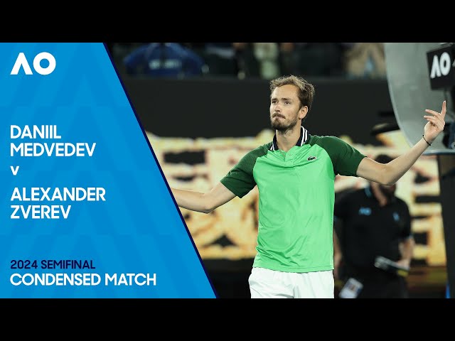 Daniil Medvedev v Alexander Zverev Condensed Match | Australian Open 2024 Semifinal
