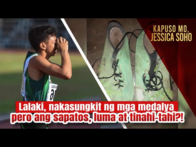Lalaki, nakasungkit ng mga medalya pero ang sapatos, luma at tinahi-tahi?! | Kapuso Mo, Jessica Soho