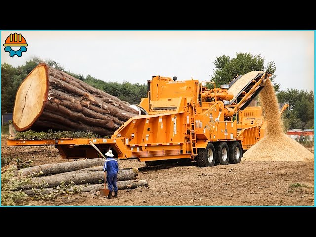 30 Dangerous Fastest Wood Chipper Machines Working and Extreme Powerful Tree Shredder Machines