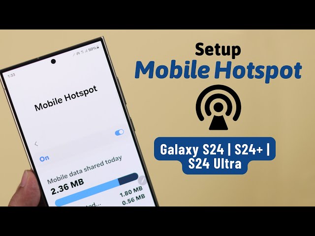 Galaxy S24/S24+/Ultra: How to Enable Portable Hotspot! [Turn ON]