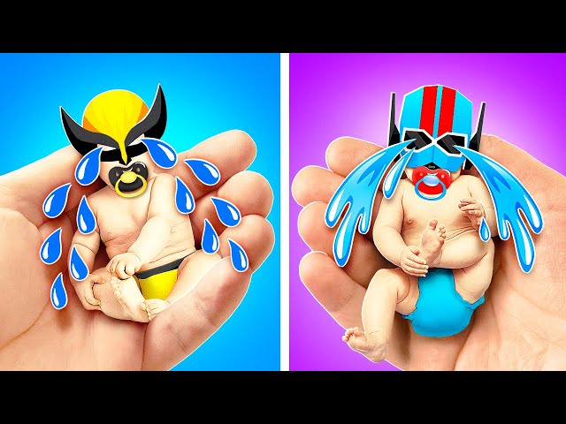 A CHILD WAS ADOPTED BY SUPERHEROES FAMILY || Smart Parenting Hacks by 123 GO! Like