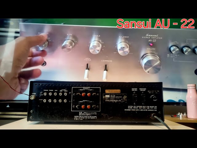 Ampli cổ nhôm màu đẹp Sansui AU-22 (AU-2200) 0798775998 #amplifier #stereo #hifi