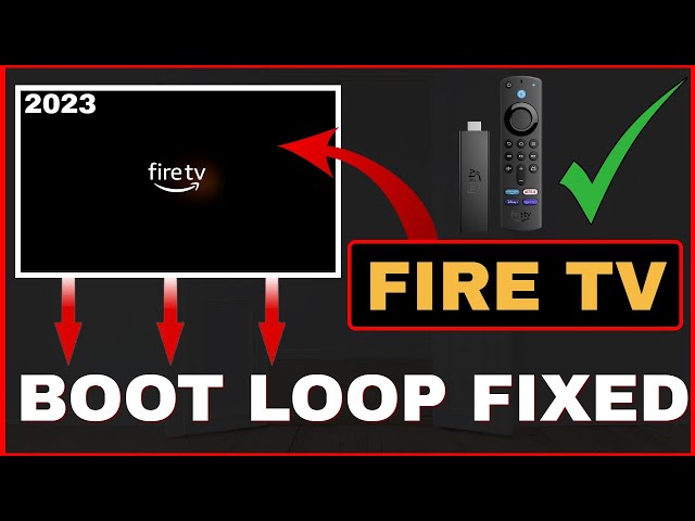 FIRESTICK STUCK on FIRE TV BOOT LOOP! - FIX IT NOW! 2023 update!