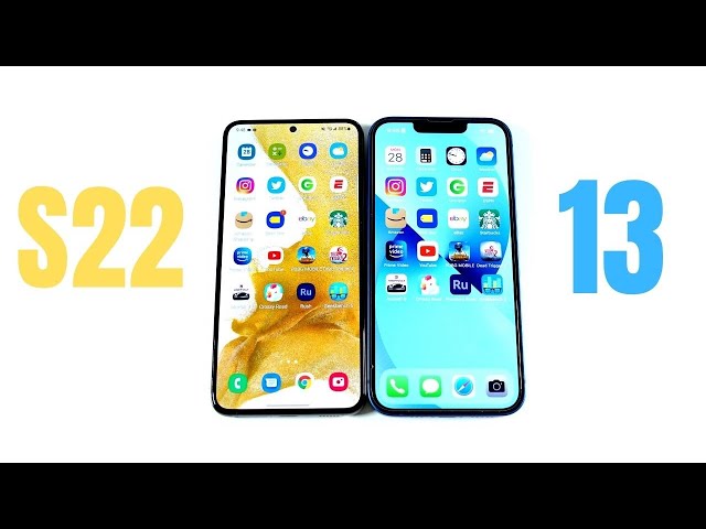 Galaxy S22 vs iPhone 13 Speed Test!