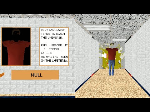 Null in the original Baldis Basics / Enabled cheats to go to Null █ Baldi's Impossible Schoolhouse █