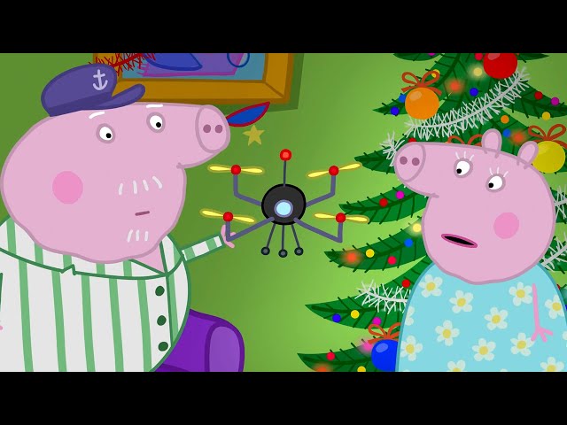 Peppa Pig Gives Grandpa A Christmas Present 🐷 🏍 Playtime With Peppa
