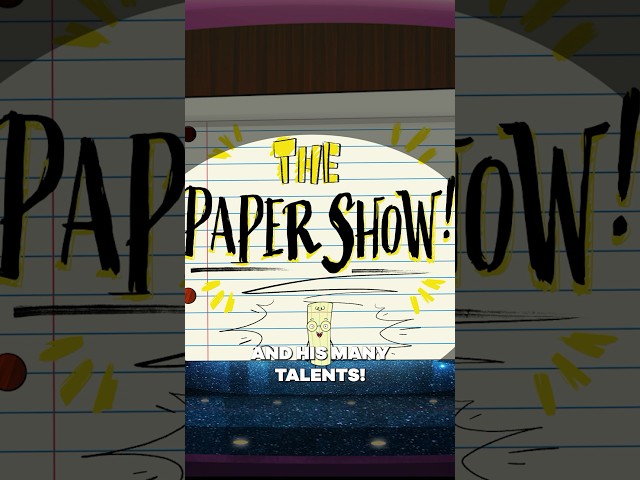paper shows off his MANY talents! 🎤 | rock paper scissors #shorts