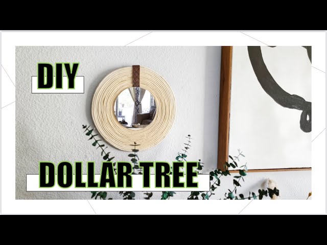 DIY$1  ESPEJO MODERNO DOLLAr TREE   (affordable & easy) 2022