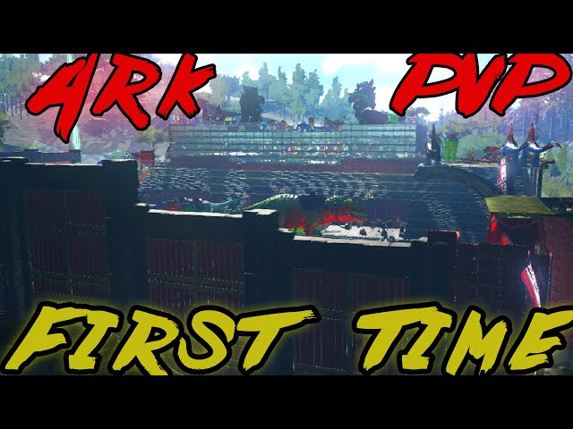 Playing Ark Survival Evolved PVP For The First Time...