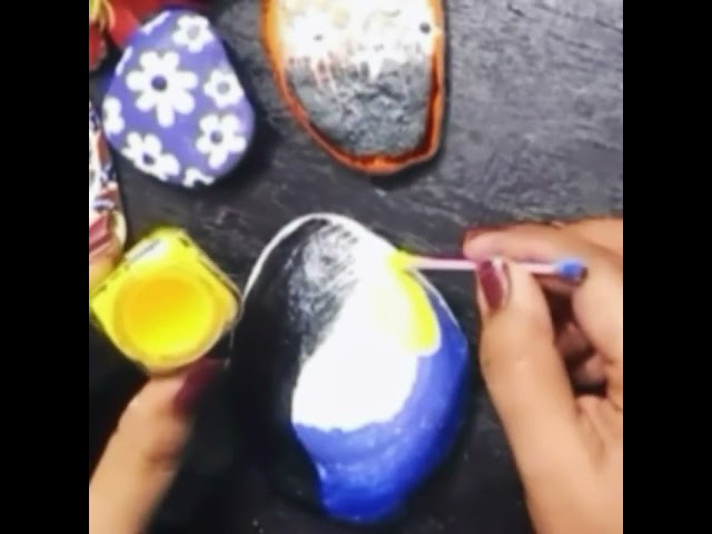 How To make Pebble Art || Pebble Art Craft Ideas || Stone Painting #shorts #shortsfeed