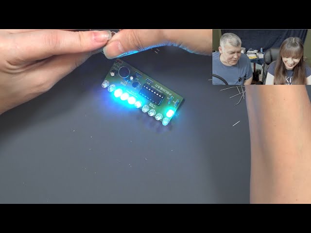 DIY Voice activated LED's electronic kit - Lesson 4 - Learning electronics with Diana