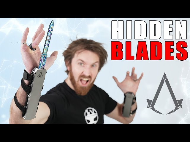 Crafting REAL Assassins Creed Hidden Blades (Damascus Titanium)