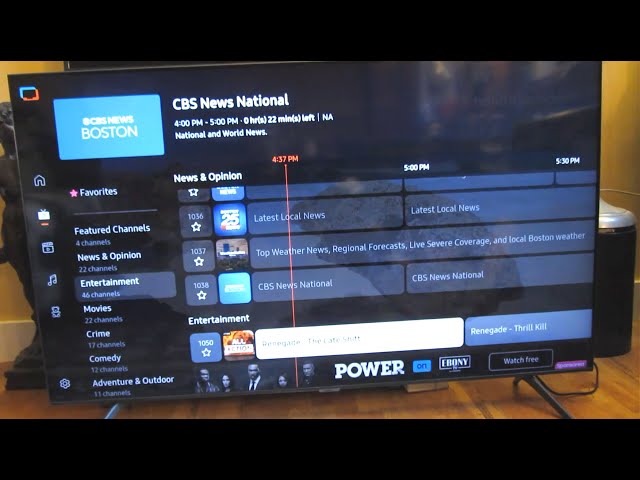 Samsung CU7000 TV Complete Home Screen and Settings | Samsung TV Plus Demo