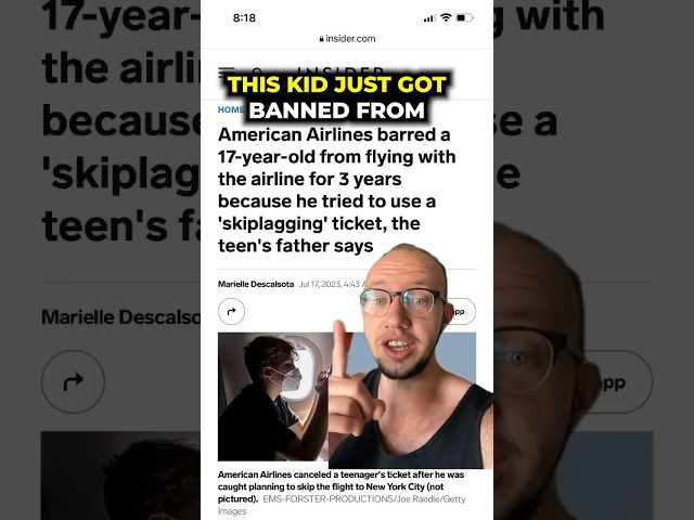 17 Year Old Gets Banned From American Airlines ✈️