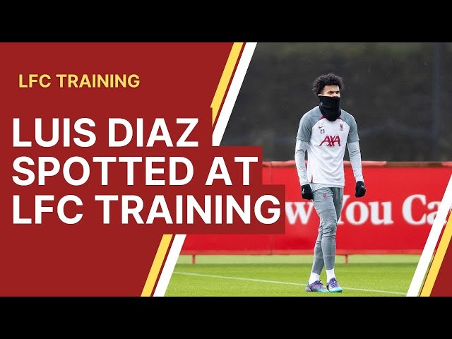 Luis Diaz spotted as Liverpool train before Champions League match vs. Real Madrid