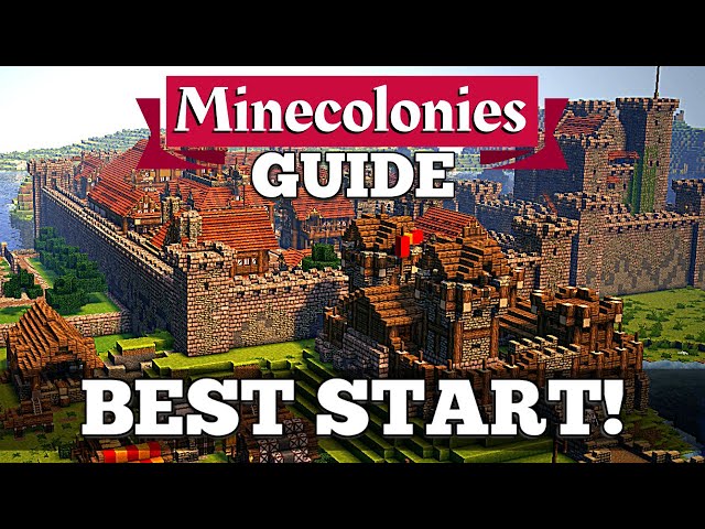 Minecolonies Let's Play Guide - BEST START! #1