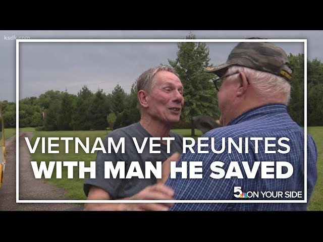 Vietnam War veteran reunites with man he saved on battlefield 50 years ago