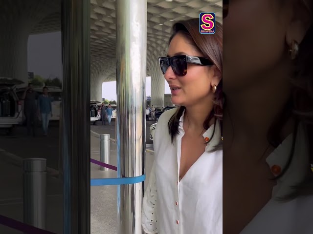 Kareena Kapoor's Sleek And Comfy Fit Turns Heads At The Airport | Bollywood  Stars |  #shortvideos