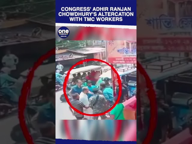 West Bengal: Congress' Candidate from Behrampore Adhir Ranjan Gets into an Altercation | Oneindia