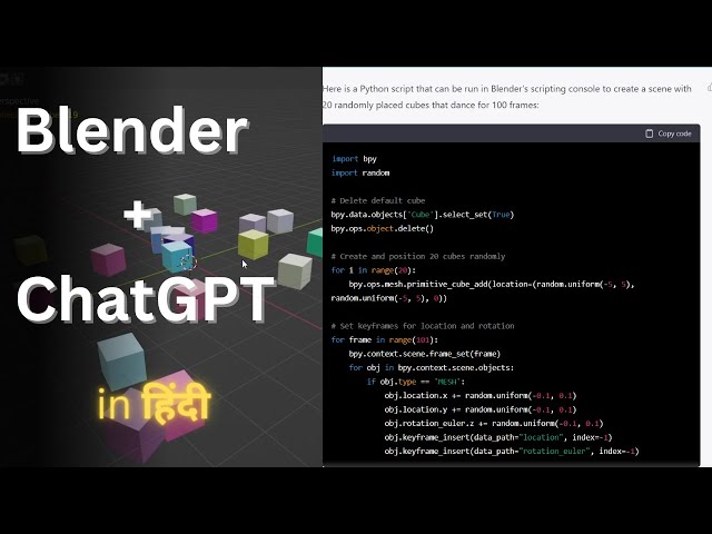 The AI Game Changer (Blender + ChatGPT )