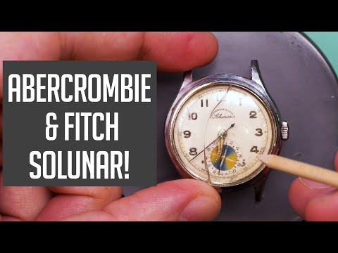 Abercrombie and Fitch Solunar Vintage Watch Restoration