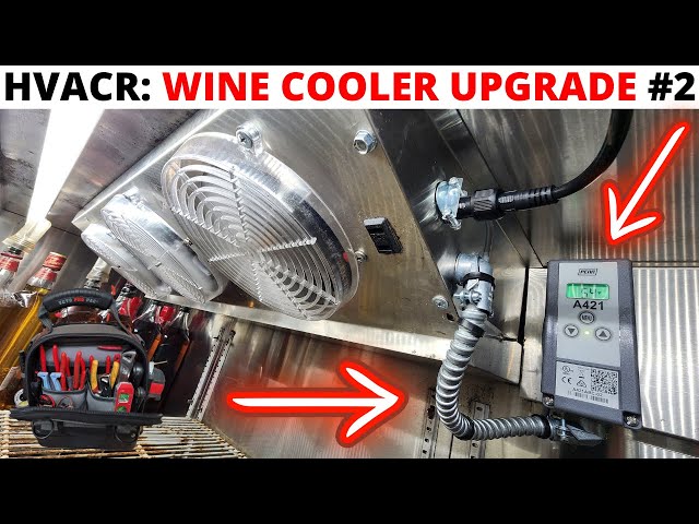 HVACR: Commercial Refrigeration Bar Cooler Upgrade Part 2 (LED Lights, Penn A421Thermostat Install)