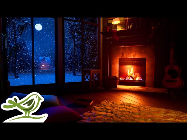 Sleep & Meditation Radio 🧘‍♂️Deep Ambient Music with Fireplace 24/7