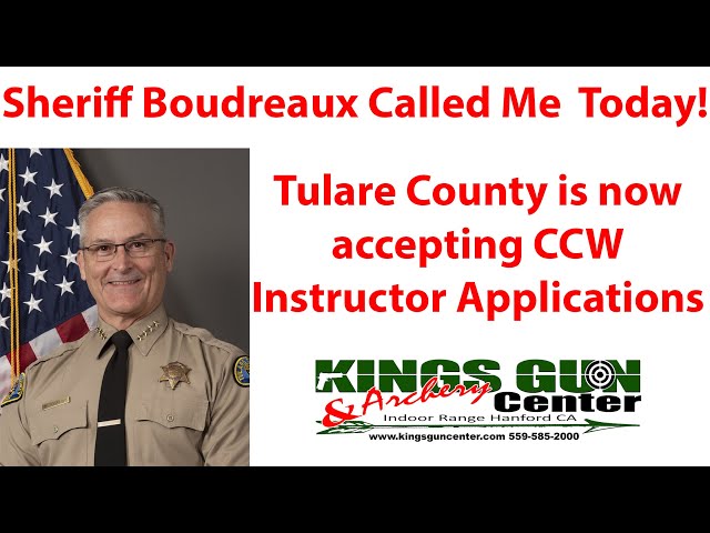 Tulare County Sheriff CCW Update!