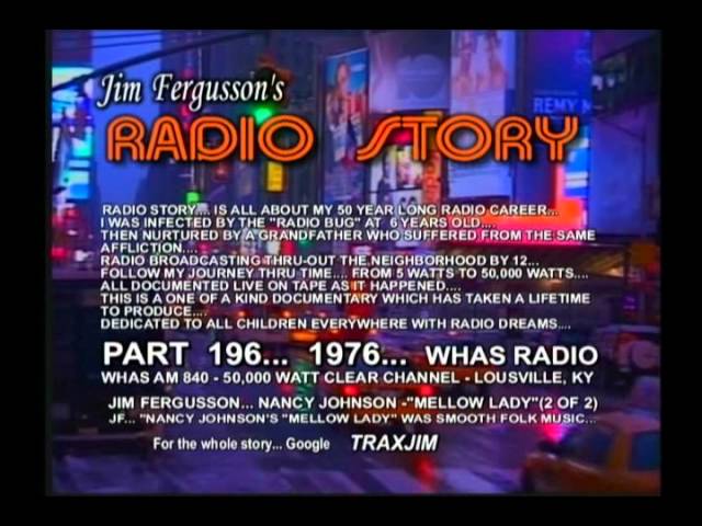CLASSIC NANCY JOHNSON!!! - 1976 MELLOW LADY - WHAS - JIM FERGUSSON'S RADIO STORY - RS 195XS