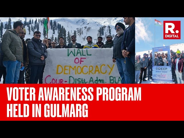 Tourist Resort Gulmarg Hosts Mega Voter Awareness Program Under SVEEP