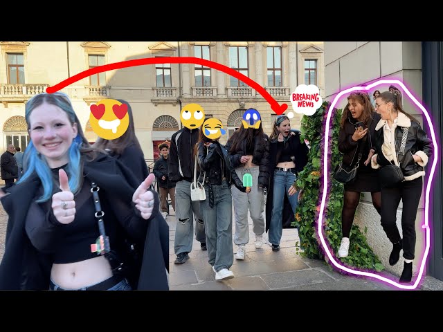 The funniest BUSHMAN PRANK reactions in Italy