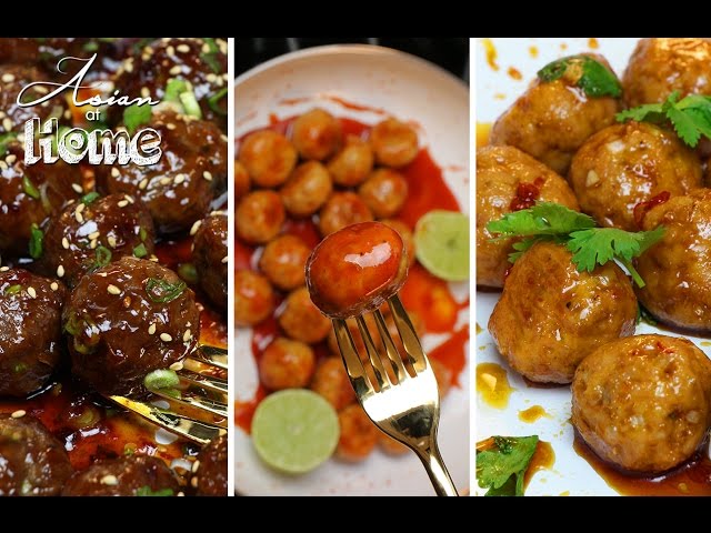 Asian Meatballs 3 Ways!