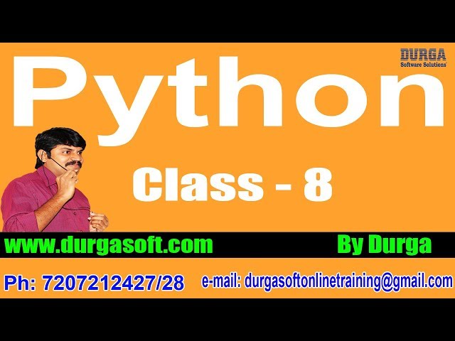 Learn Python Programming Tutorial Online Training by Durga Sir On 11-04-2018 @ 6PM