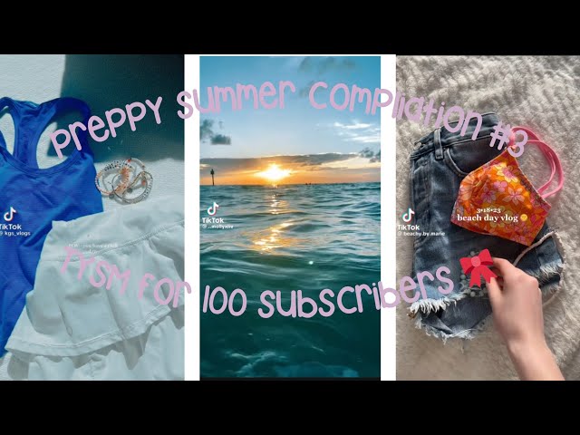 Preppy Summer Compliation #3 🎀🌺🍉☀️🍓 #preppy #summer #compliation