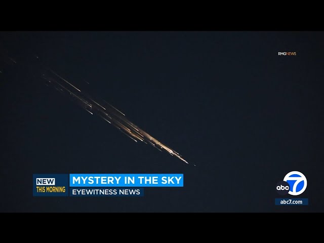 Did you see it? Strange lights streak across SoCal skies