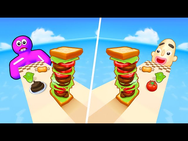 Sandwich Runner | Tall Man Run - All Level Gameplay Android,iOS - NEW GAME LEVELS UPDATE