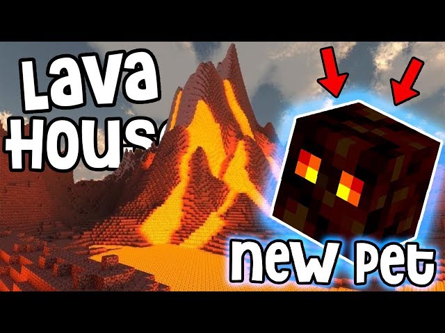 My NEW PET in LAVA HOUSE Minecraft