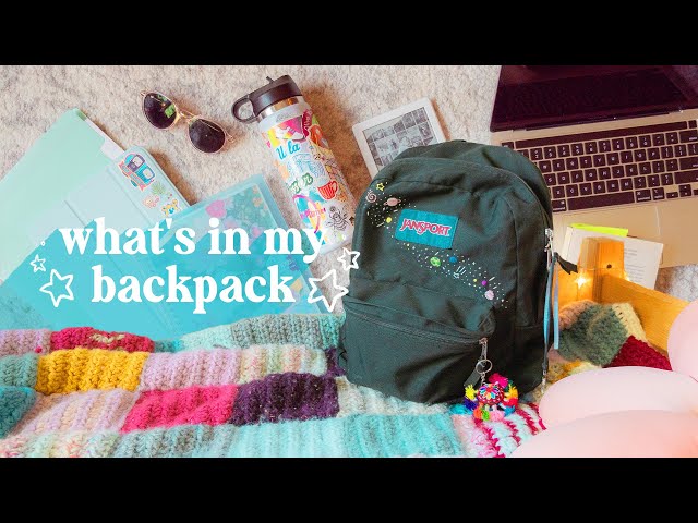 WHAT’S IN MY BACKPACK // second year at ucla, first year back on campus! ʕ •ᴥ•ʔ ☆