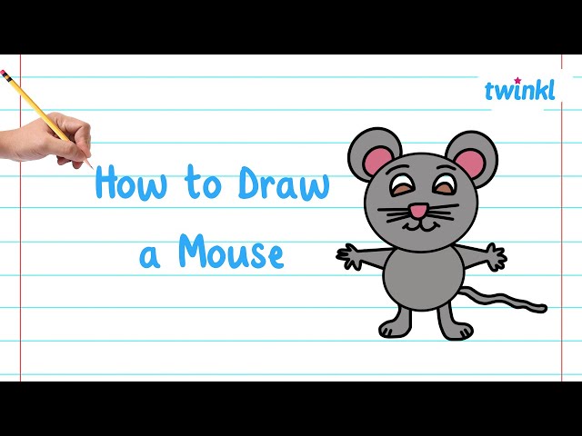 How to Draw a Mouse! | Directed Drawing for Kids | Draw Cartoon Animals | Twinkl #drawingforkids
