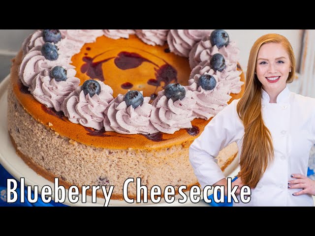 Ricotta Blueberry Cheesecake - Extra Fluffy!