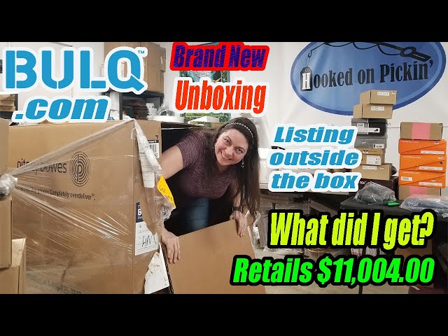 Bulq.com Pallet Unboxing and Listing of New Items Retails for $11,004.00  Reselling & Profit Numbers