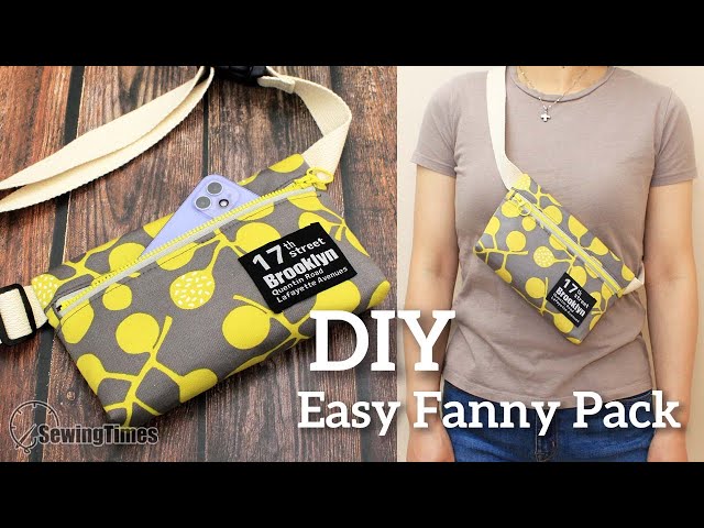 DIY EASY FANNY PACK | How to make a sling bag easily and conveniently [sewingtimes]