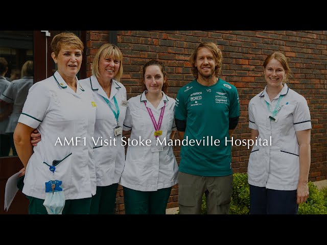 Aston Martin F1 Visit Stoke Mandeville Hospital